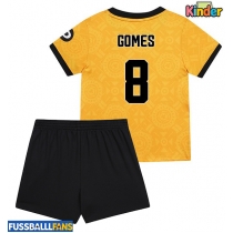 Wolves Joao Gomes #8 Heimtrikotsatz Kinder 2025-26 Kurzarm (+ Kurze Hosen)